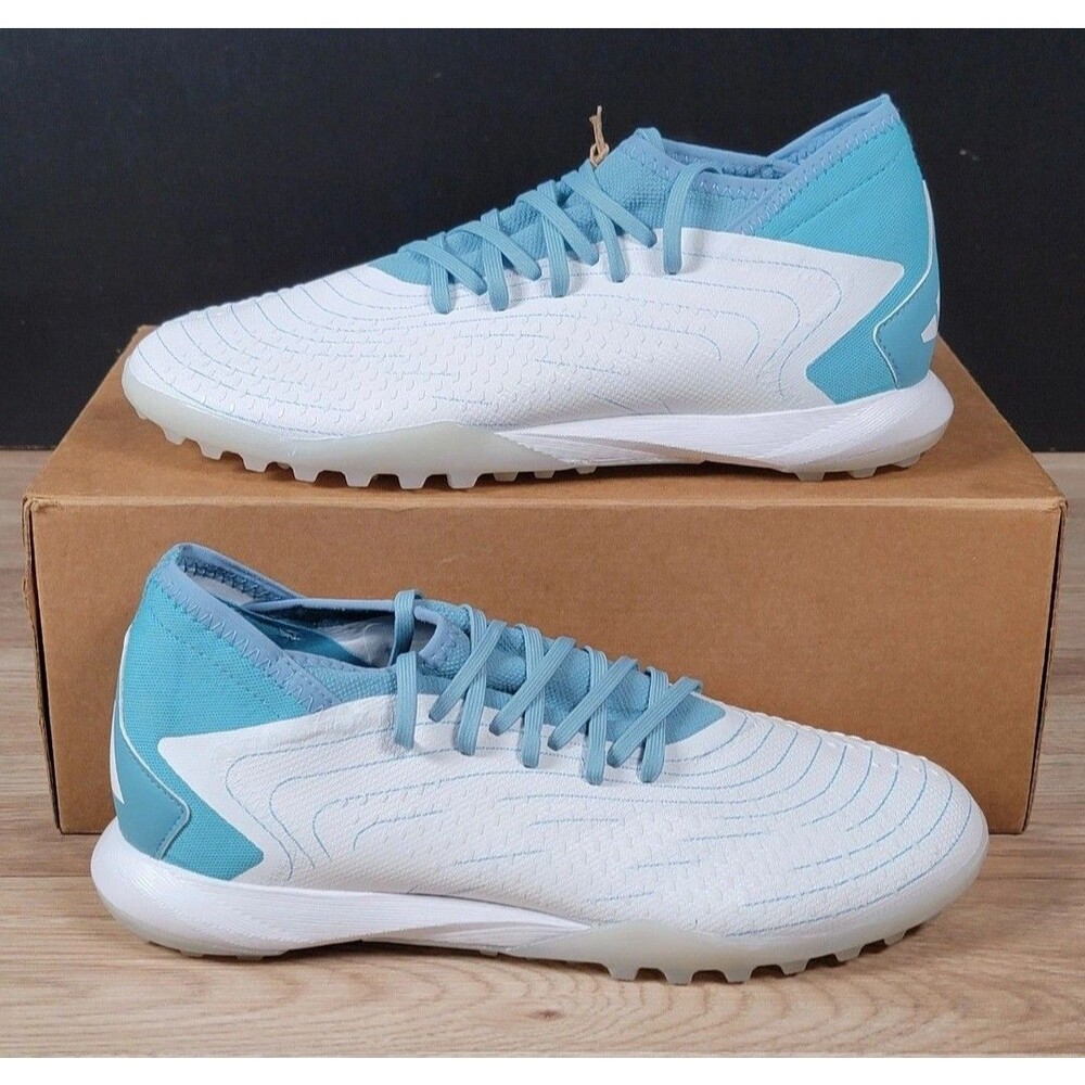 Adidas Predator Accuracy.3 Turf Soccer Shoes Men's Size 10 White Parley ID9325